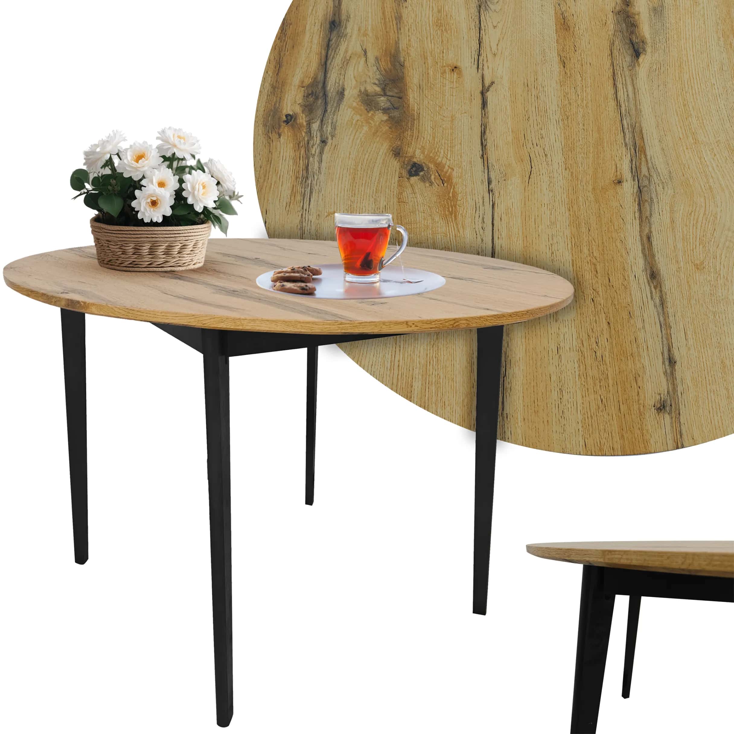 SJ204D Stół Emma Plus fi110x75cm D17 – miniatura 4