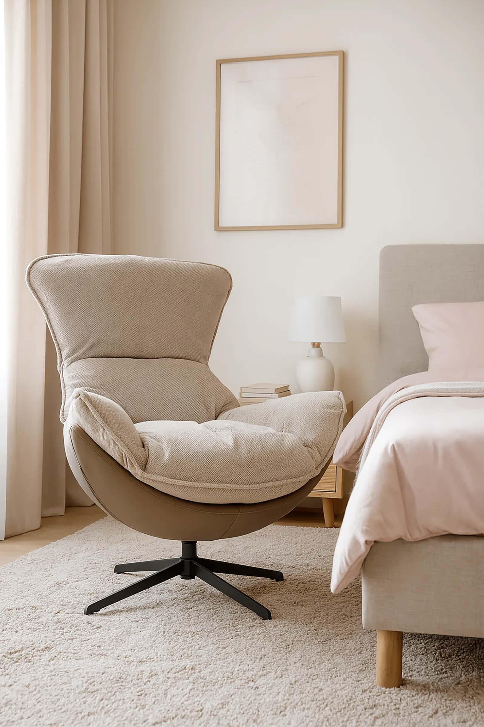 FO105 FOTEL JASPER 3D Taupe – miniatura 3