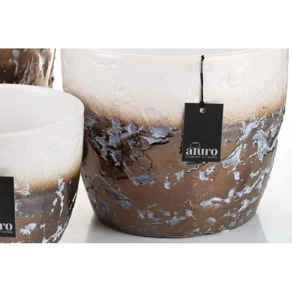 Donica MIDAXI white&copper XL_Aluro – miniatura 2