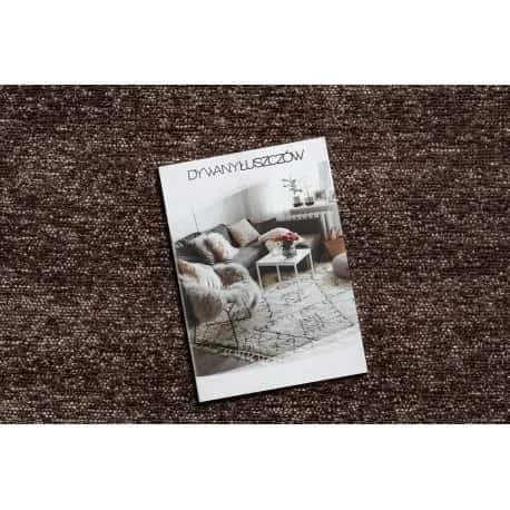 Dywan FLORENCE 24021 Jednolity, glamour, płasko tkany, frędzle - brązowy – miniatura 2