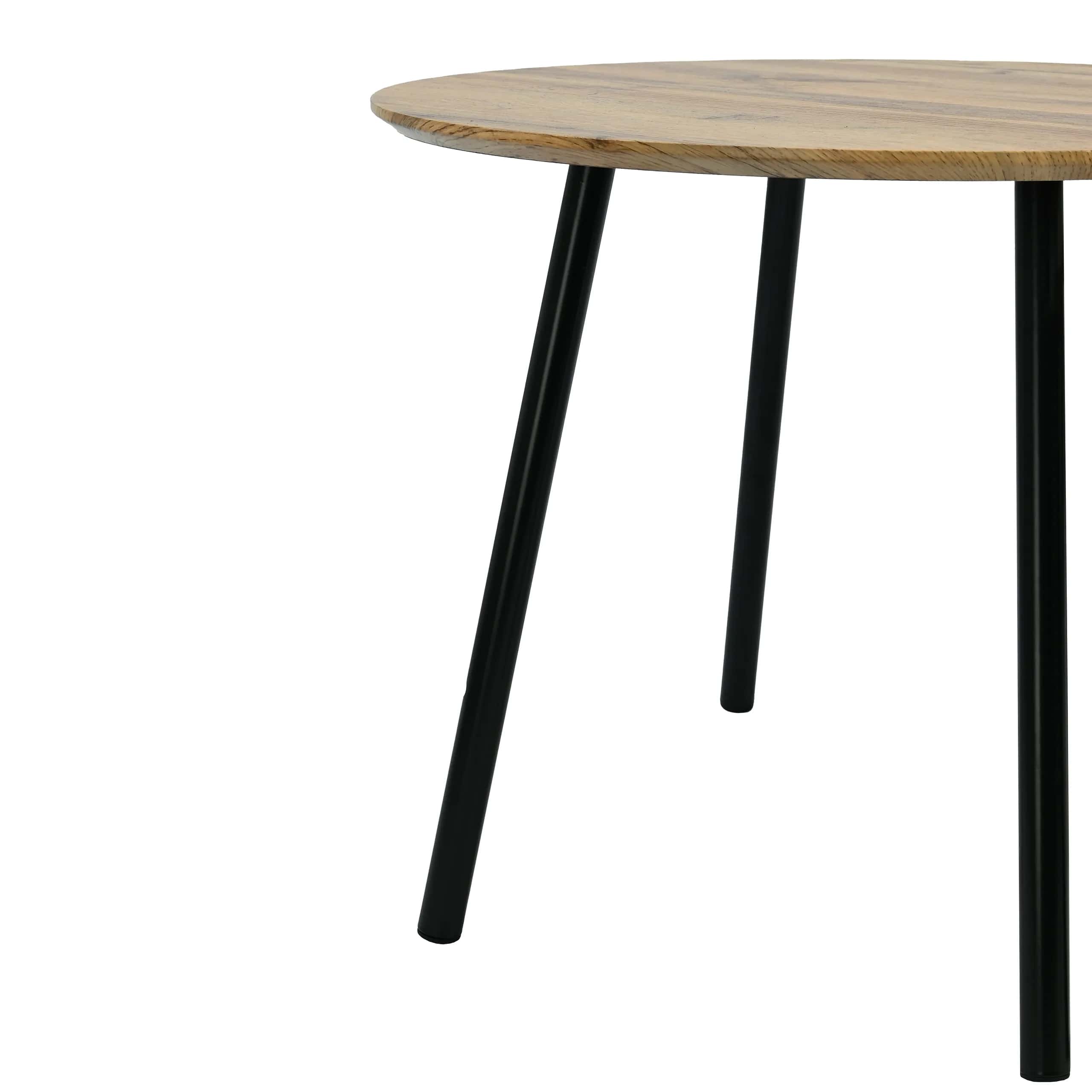 Zestaw stolików kawowych do salonu SK119D 2szt fi40x40/60x47cm DĄB – miniatura 4