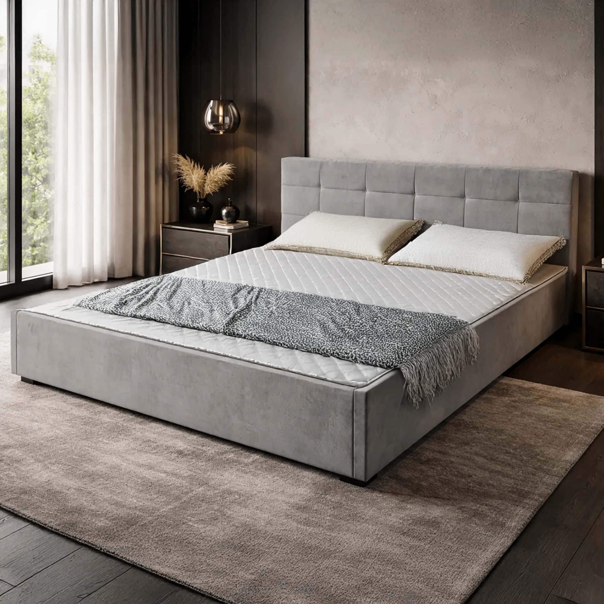 LT104 Łóżko Modulo 140x2x81 szary – miniatura 6
