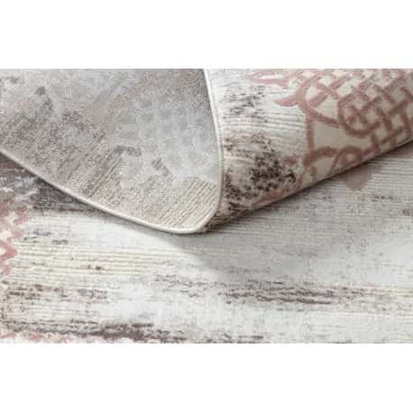 Dywan CORE W9797 Ramka, Rozeta - Strukturalny, dwa poziomy runa, beż / róż – miniatura 4