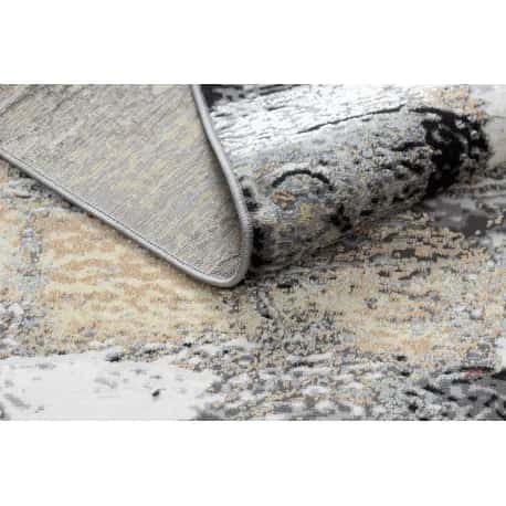 Dywan DE LUXE nowoczesny 633 Abstrakcja - Strukturalny krem / złoty – miniatura 4