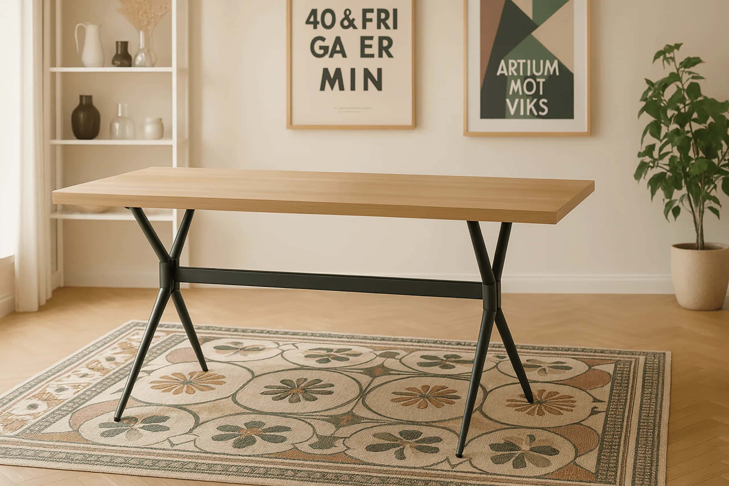 Stół do jadalni MARCEL 160 160×90×75 dąb dąb – miniatura 9
