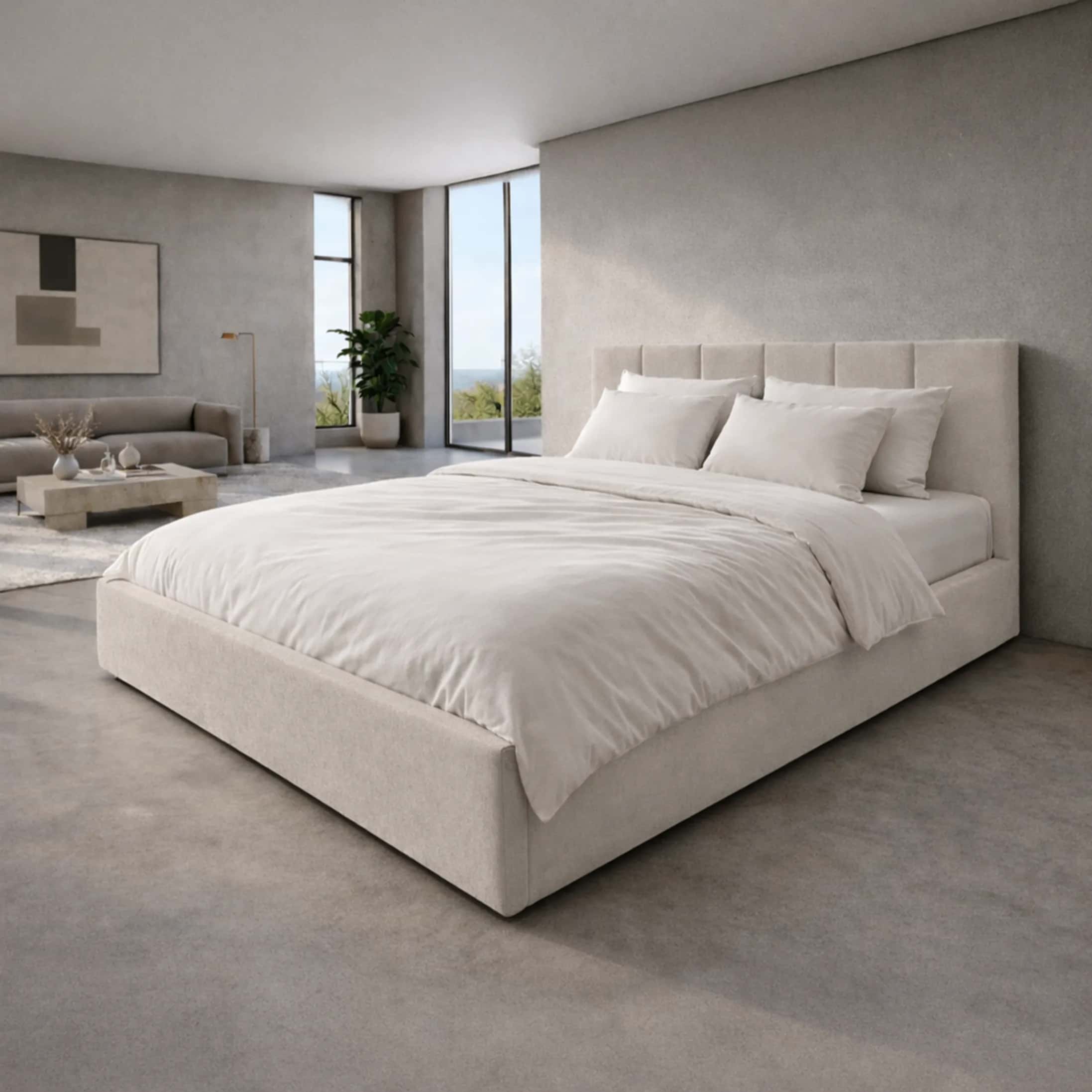 LT102 Łóżko Vertica 140x2x81 taupe – miniatura 1