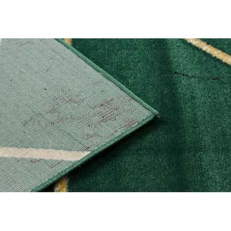 Dywan EMERALD ekskluzywny 1012 glamour, stylowy geometryczny, marmur butelkowa zieleń / złoty – miniatura 3