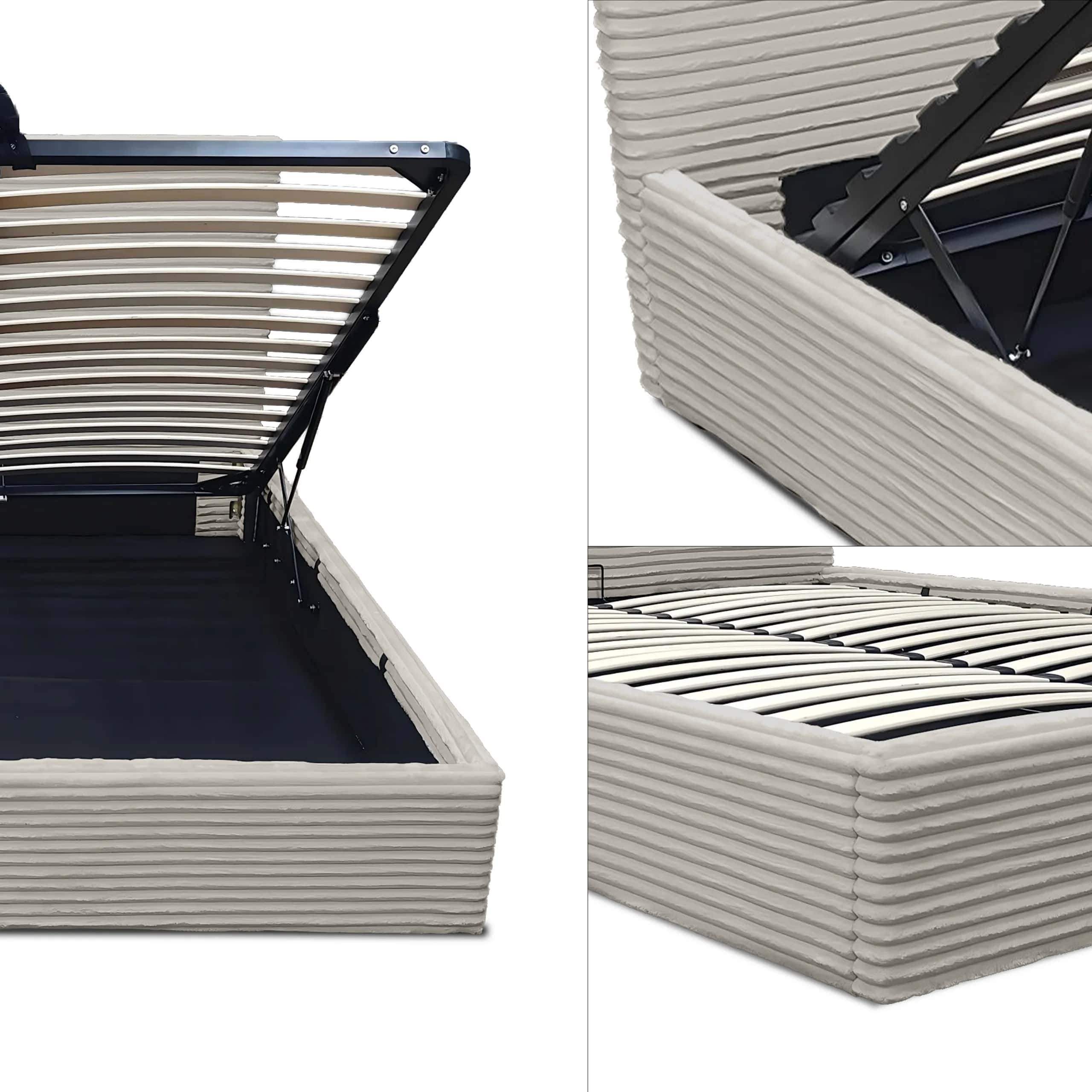 LT100 Łóżko Cordo 140x2x115 taupe – miniatura 5