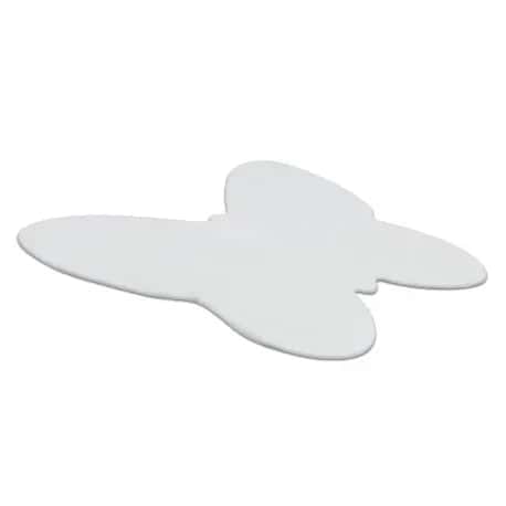 Dywan SHAPE 3150 Motyl Shaggy - kość słoniowa pluszowy, antypoślizgowy, do prania – miniatura 2