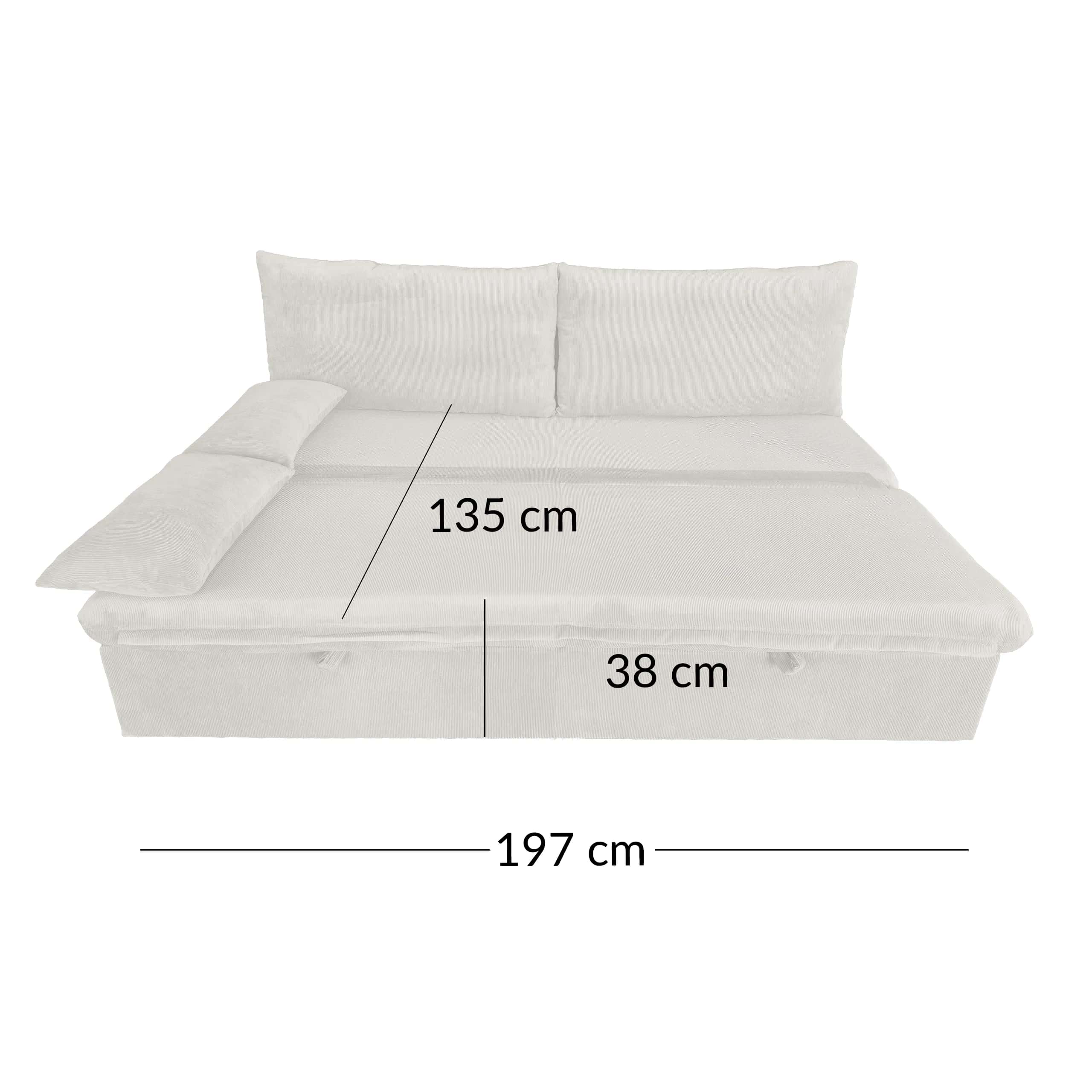 Sofa sztruks CHLOE taupe – miniatura 9