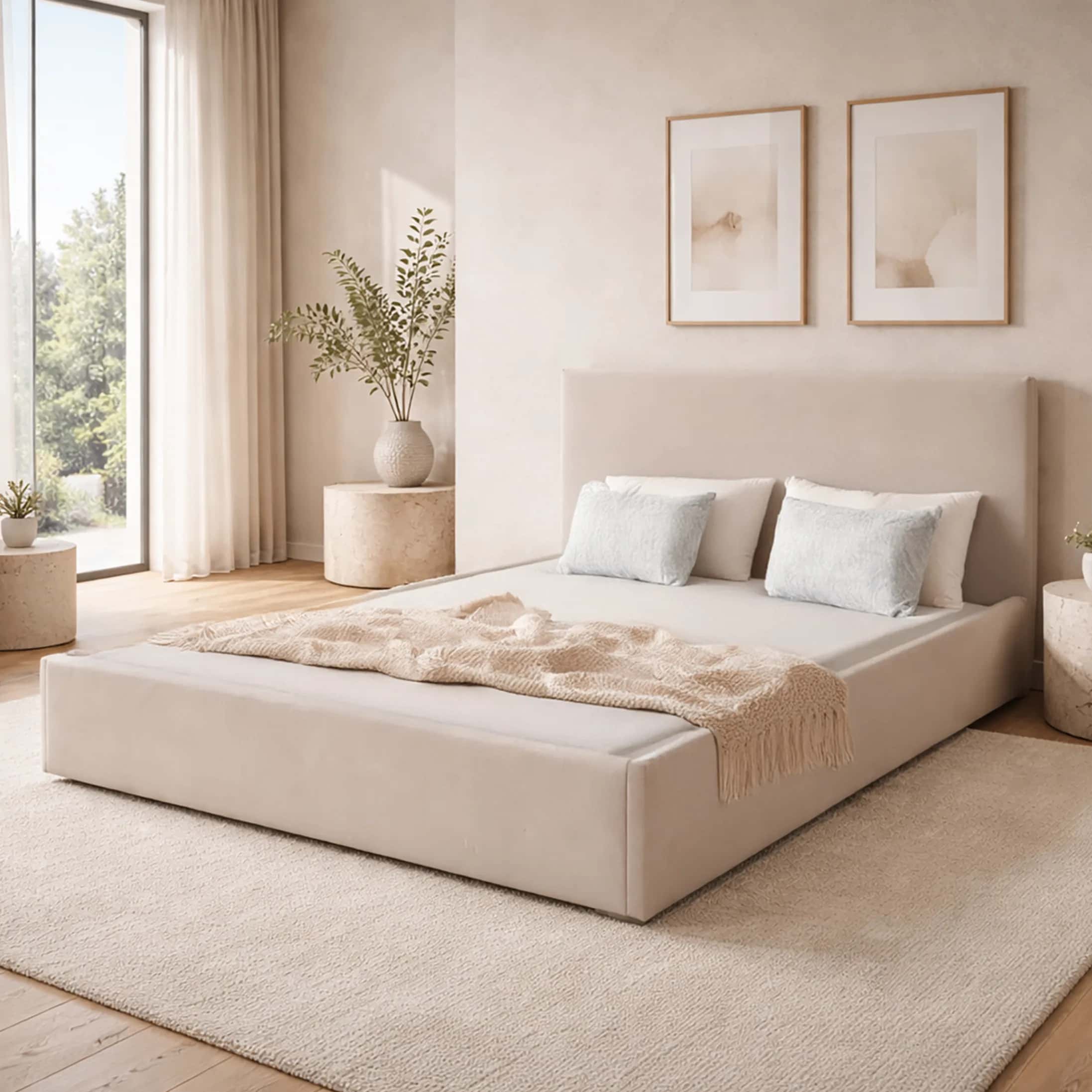 LT101 Łóżko Velio 160x2x115 taupe – miniatura 5