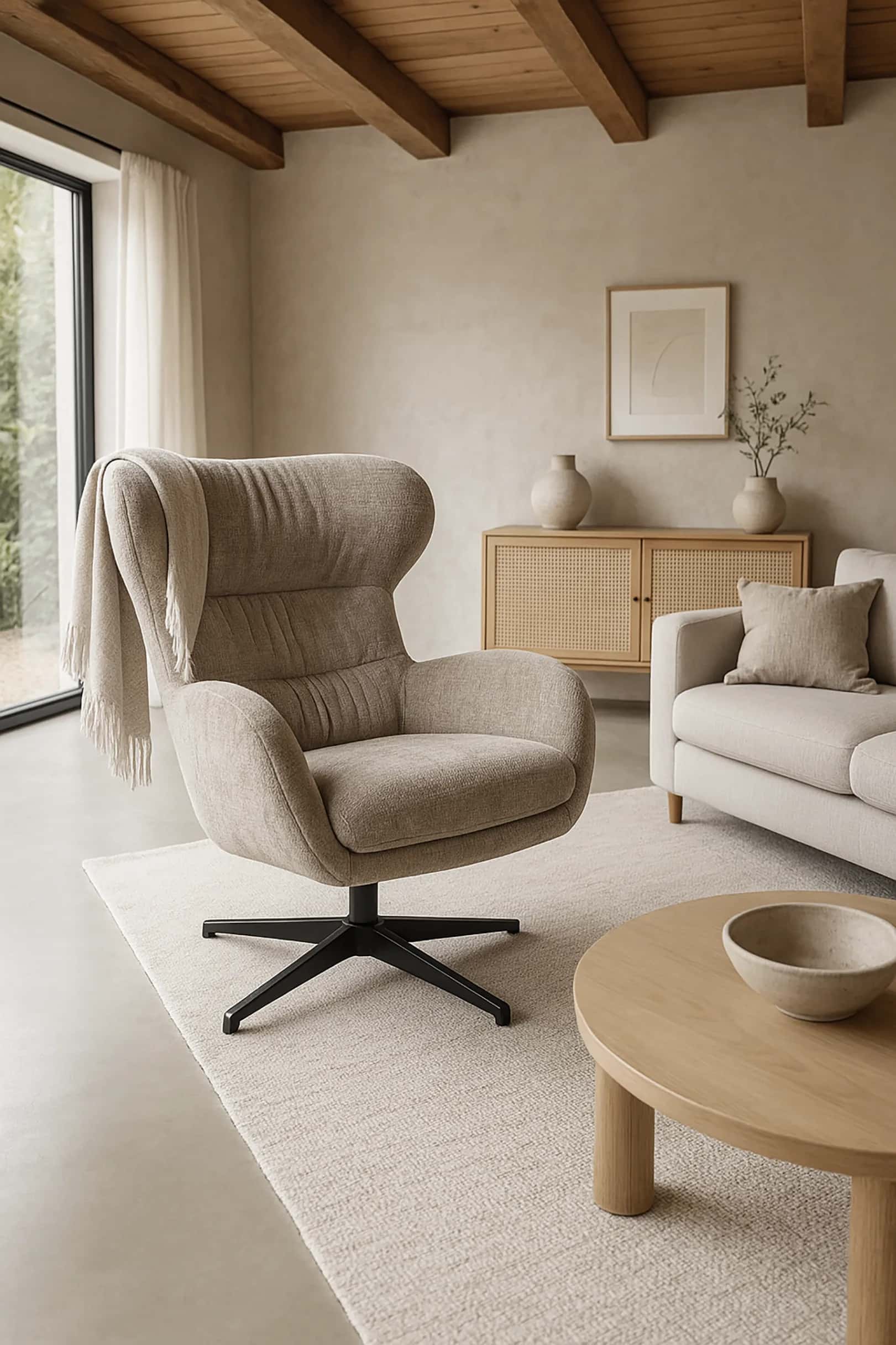 FO104 FOTEL LOUIS Szen. Taupe – miniatura 5
