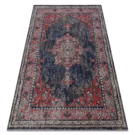 Dywan nowoczesny MUNDO E0551 ornament, ramka vintage outdoor czerwony / czarny – miniatura 1