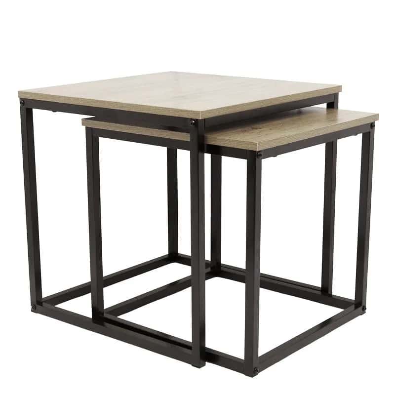 Stolik kawowy kwadratowy 2szt SONOMA SK101S 50x50,5/45x45,5cm – miniatura 3