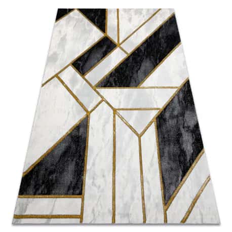 Dywan EMERALD ekskluzywny 1015 glamour, stylowy marmur, geometryczny czarny / złoty – miniatura 1