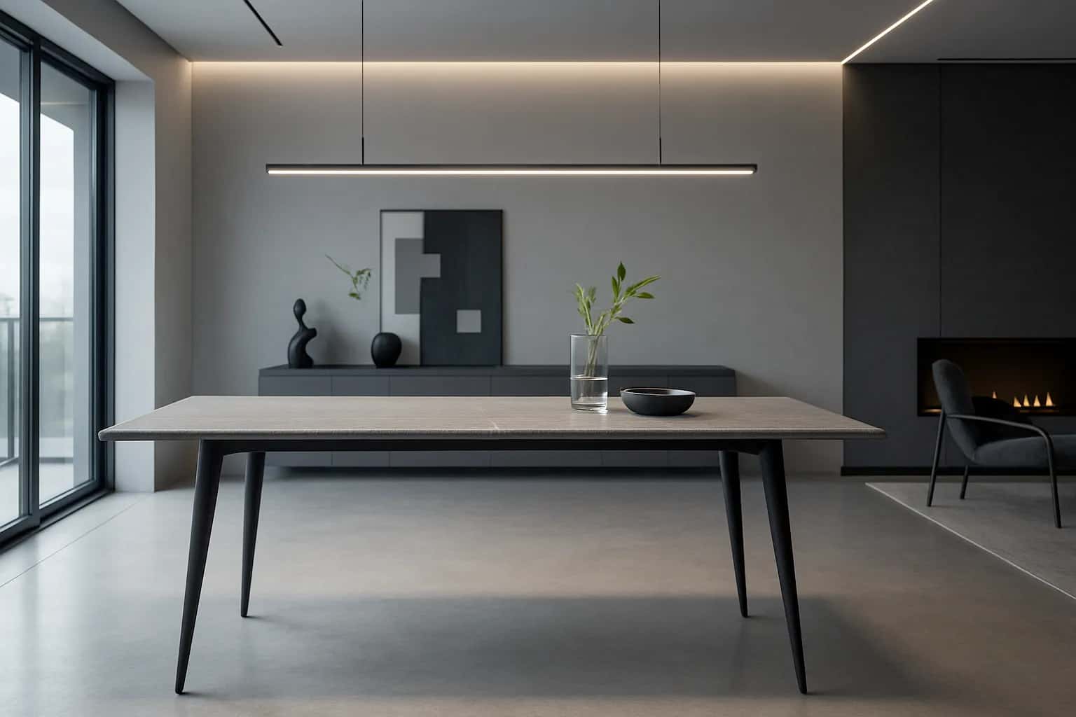 Stół nowoczesny do jadalni Markinia grey 140x80x75 – miniatura 5