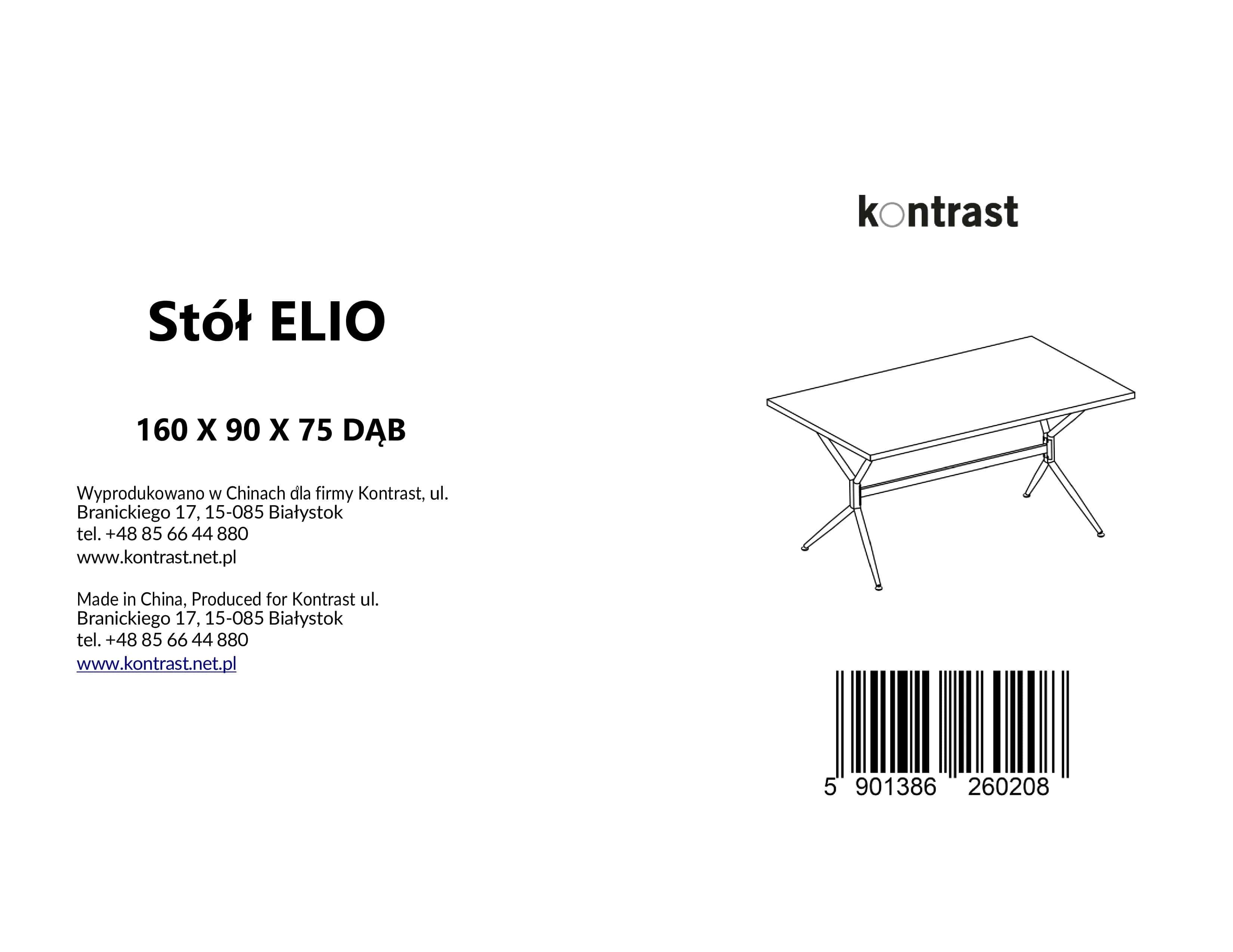 Stół do jadalni MARCEL 160 160×90×75 dąb dąb – miniatura 14