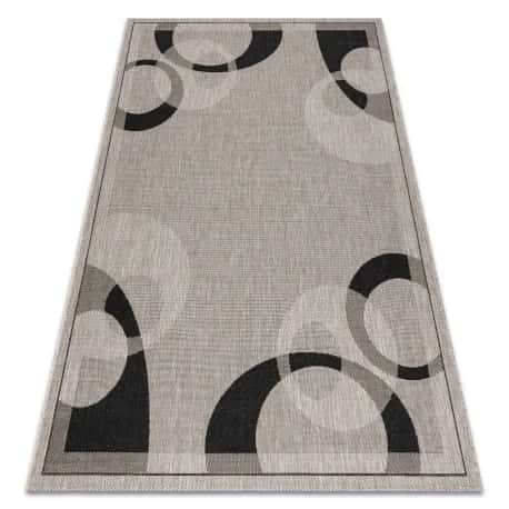 DYWAN SZNURKOWY SIZAL FLOORLUX 20078 srebrny / czarny – miniatura 1