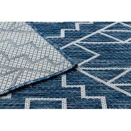 Dywan SZNURKOWY SIZAL SION Geometryczny, Romby 21778 płaskie tkanie granat / ecru – miniatura 3