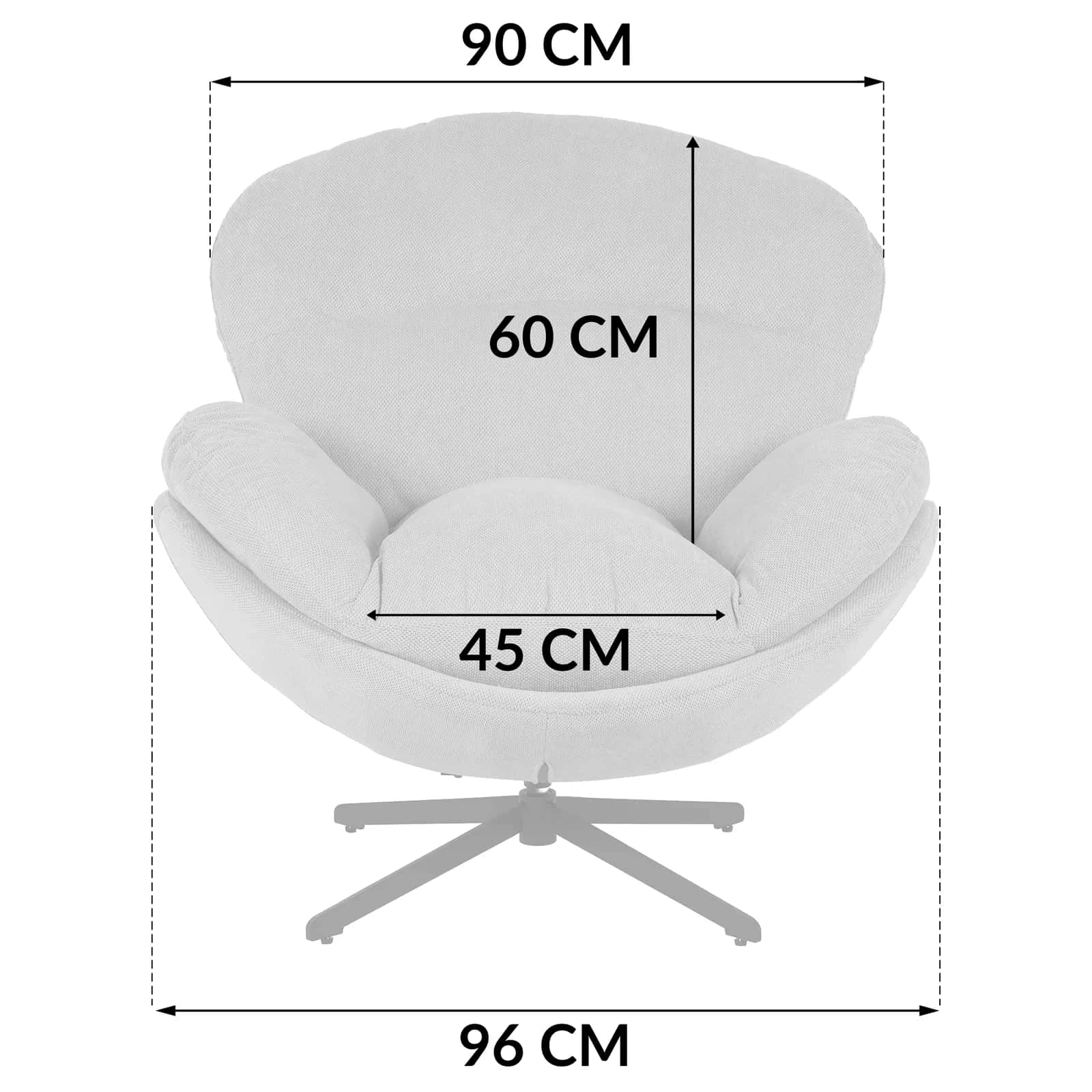 Fotel CALEB 3D taupe – miniatura 8