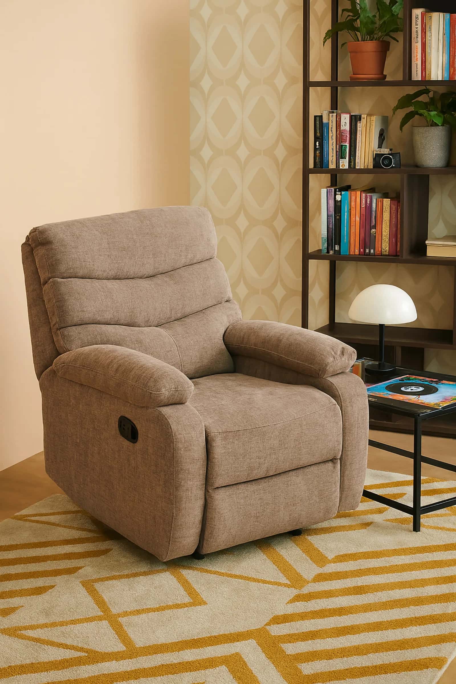 Fotel szenil recliner CASPER taupe – miniatura 4