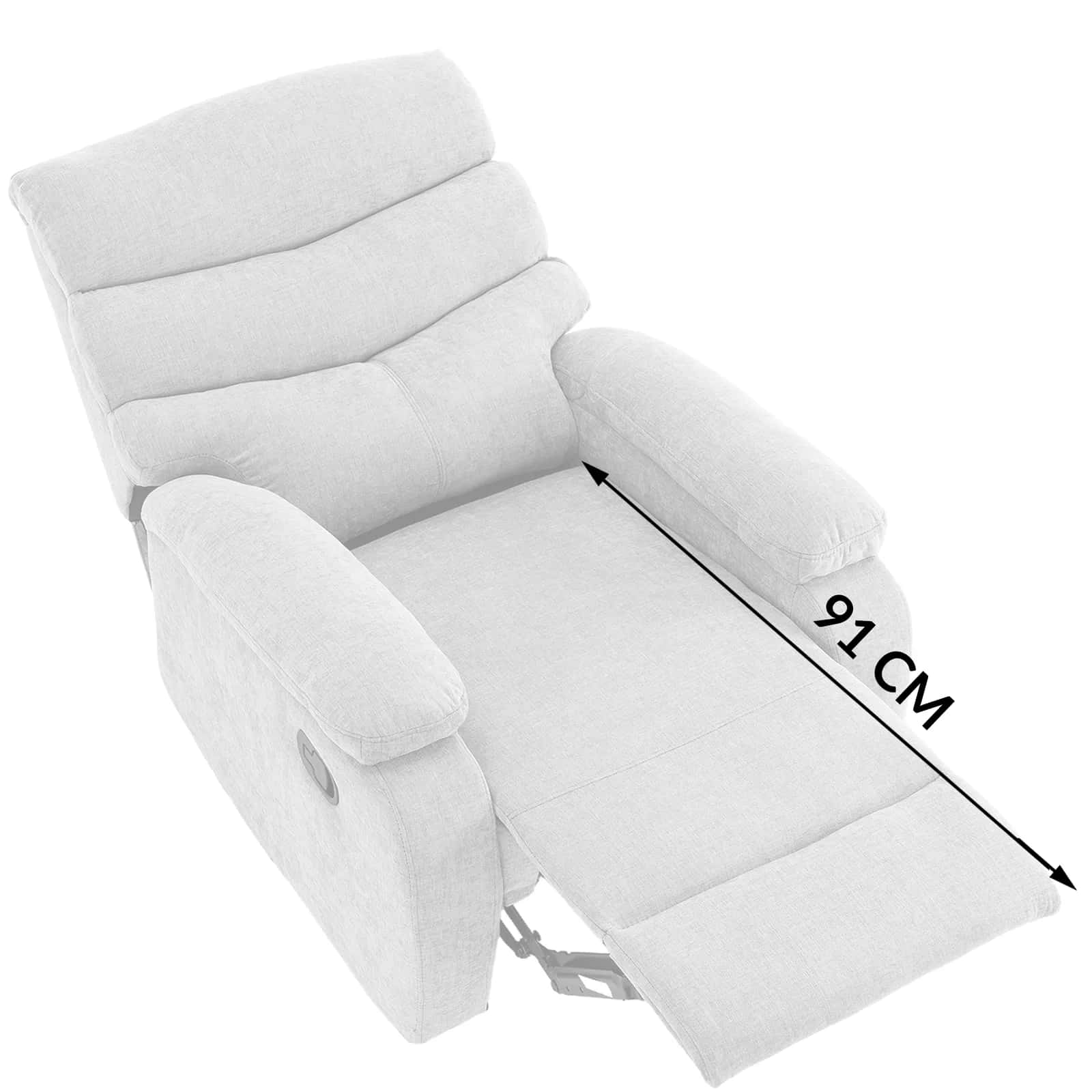 Fotel szenil recliner CASPER taupe – miniatura 7