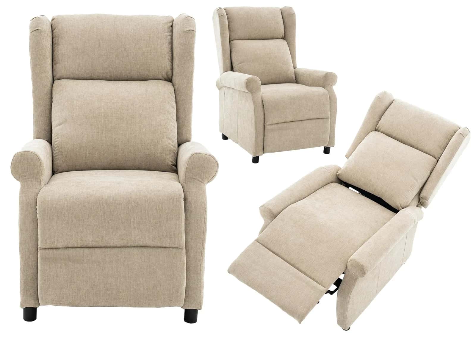 FW105 FOTEL FILIP Szen. Beż RECLINER – miniatura 5