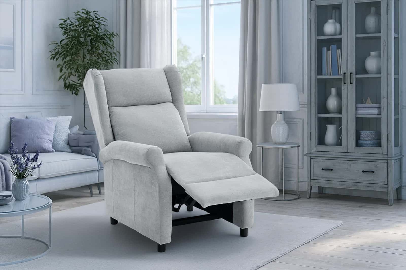 Fotel szenil recliner KONRAD szary – miniatura 4