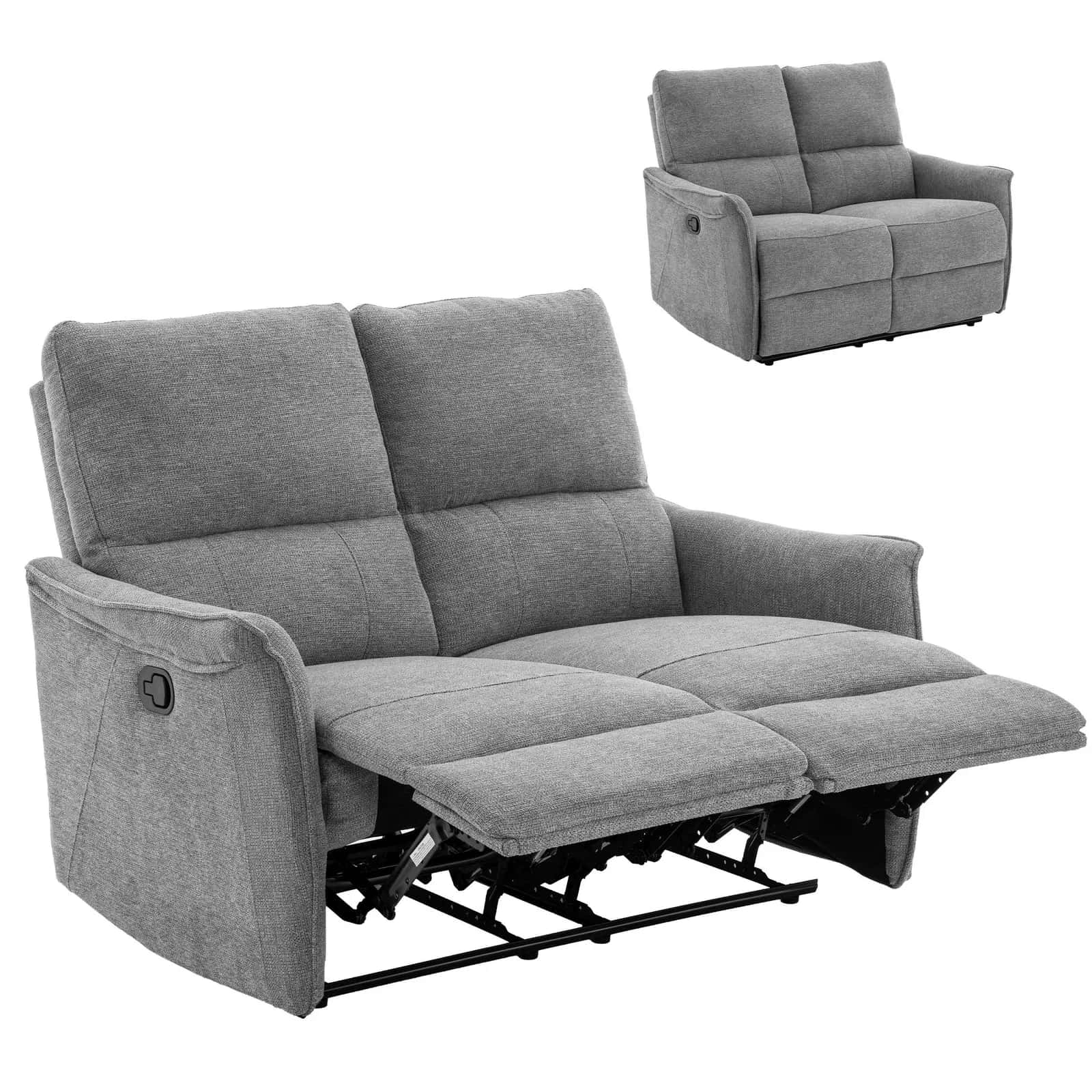 Fotel duo szenil recliner NORMAN szary – miniatura 5