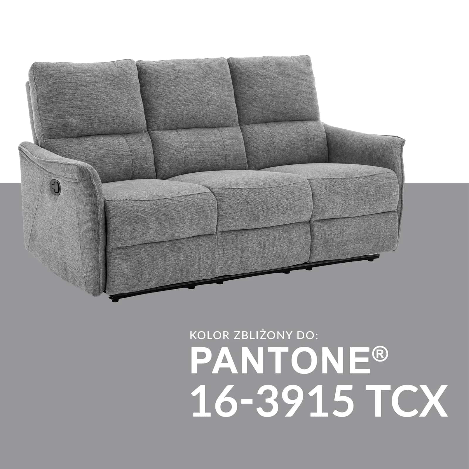 FW106-2 FOTEL TIMO DUO Szen. Szary Recliner – miniatura 6