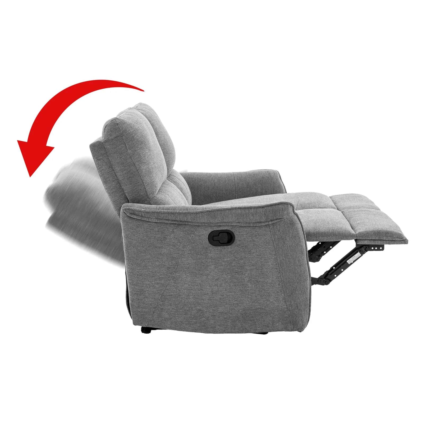 Fotel duo szenil recliner NORMAN szary – miniatura 6
