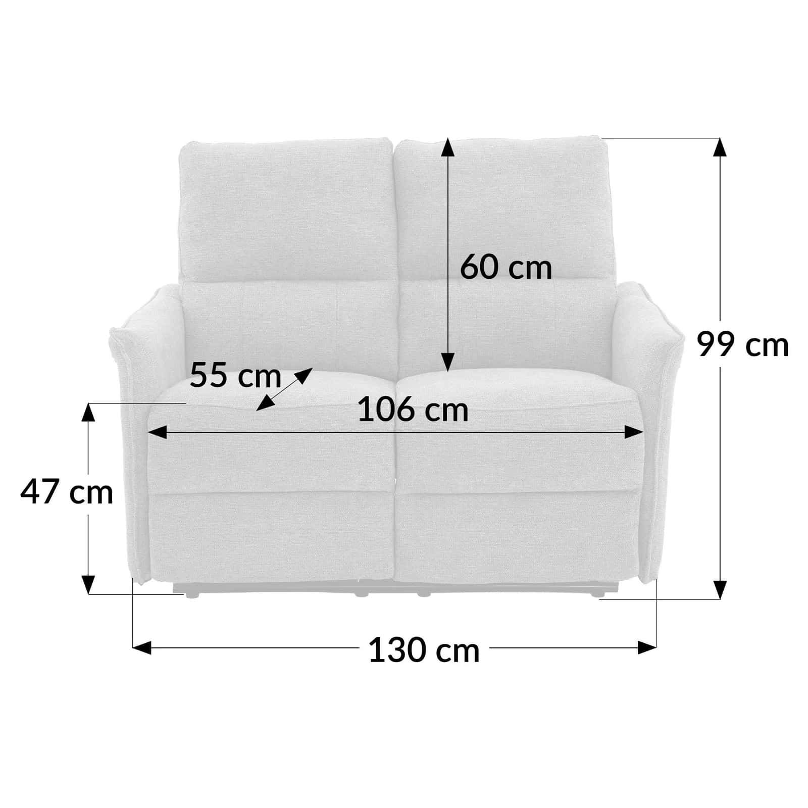 Fotel duo szenil recliner NORMAN szary – miniatura 2