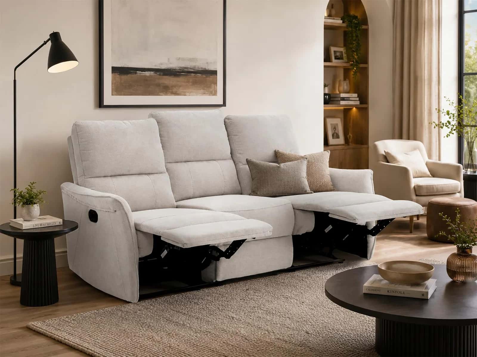 FW106-3 FOTEL TIMO TRIO Szen. Beż Recliner – miniatura 10