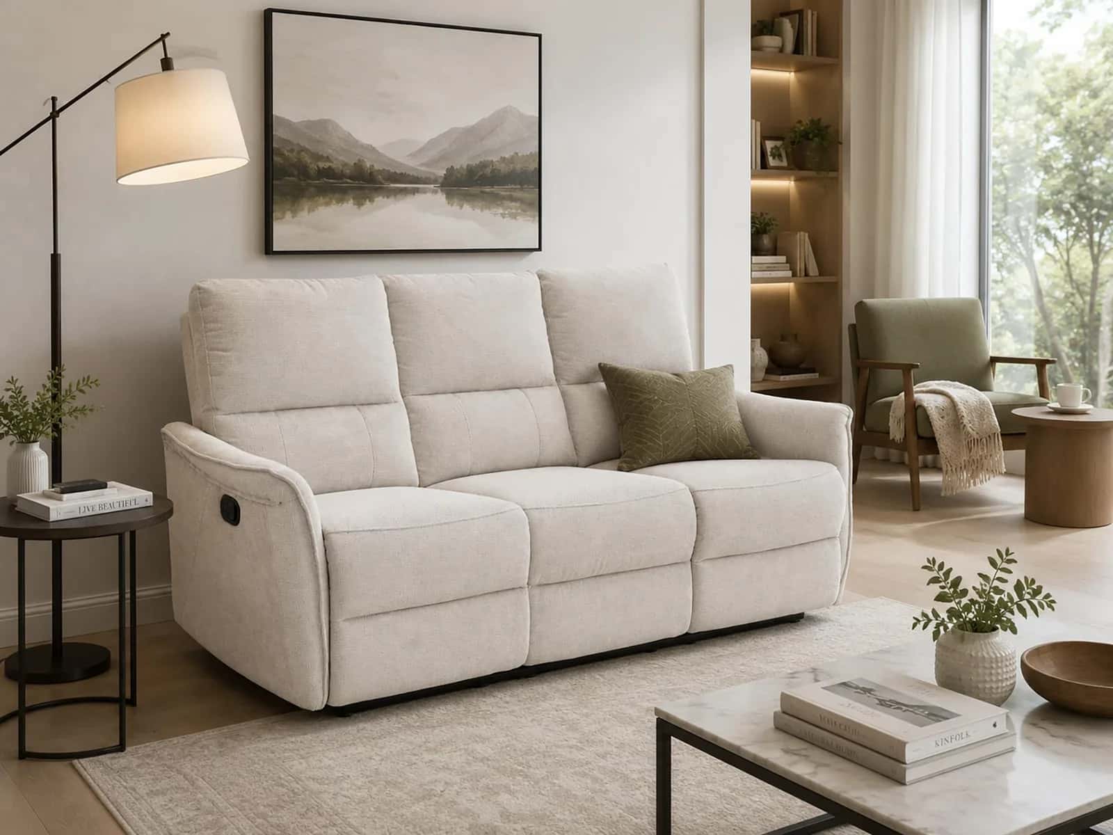 FW106-3 FOTEL TIMO TRIO Szen. Beż Recliner – miniatura 8
