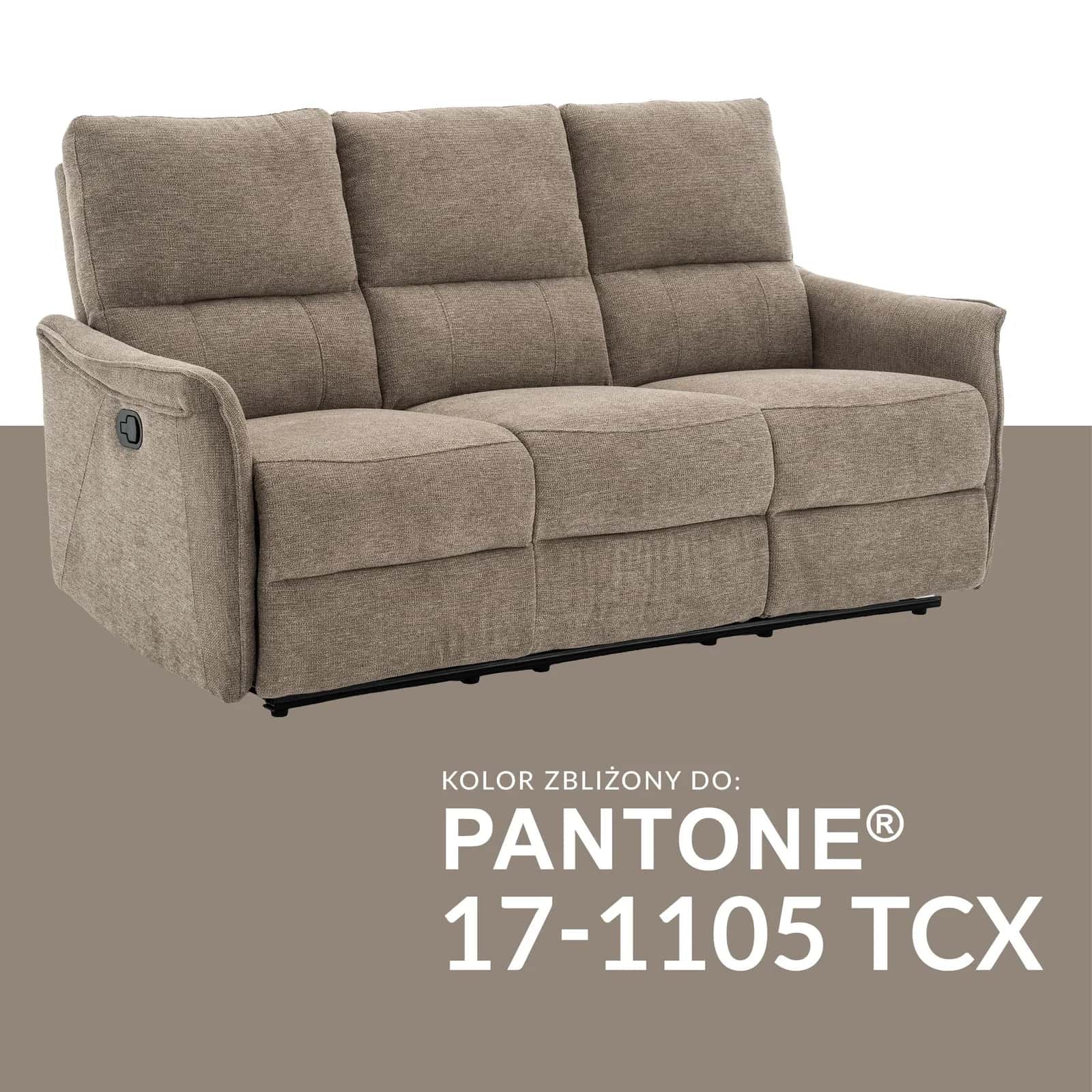 FW106-3 FOTEL TIMO TRIO Szen. Brąz Recliner – miniatura 6