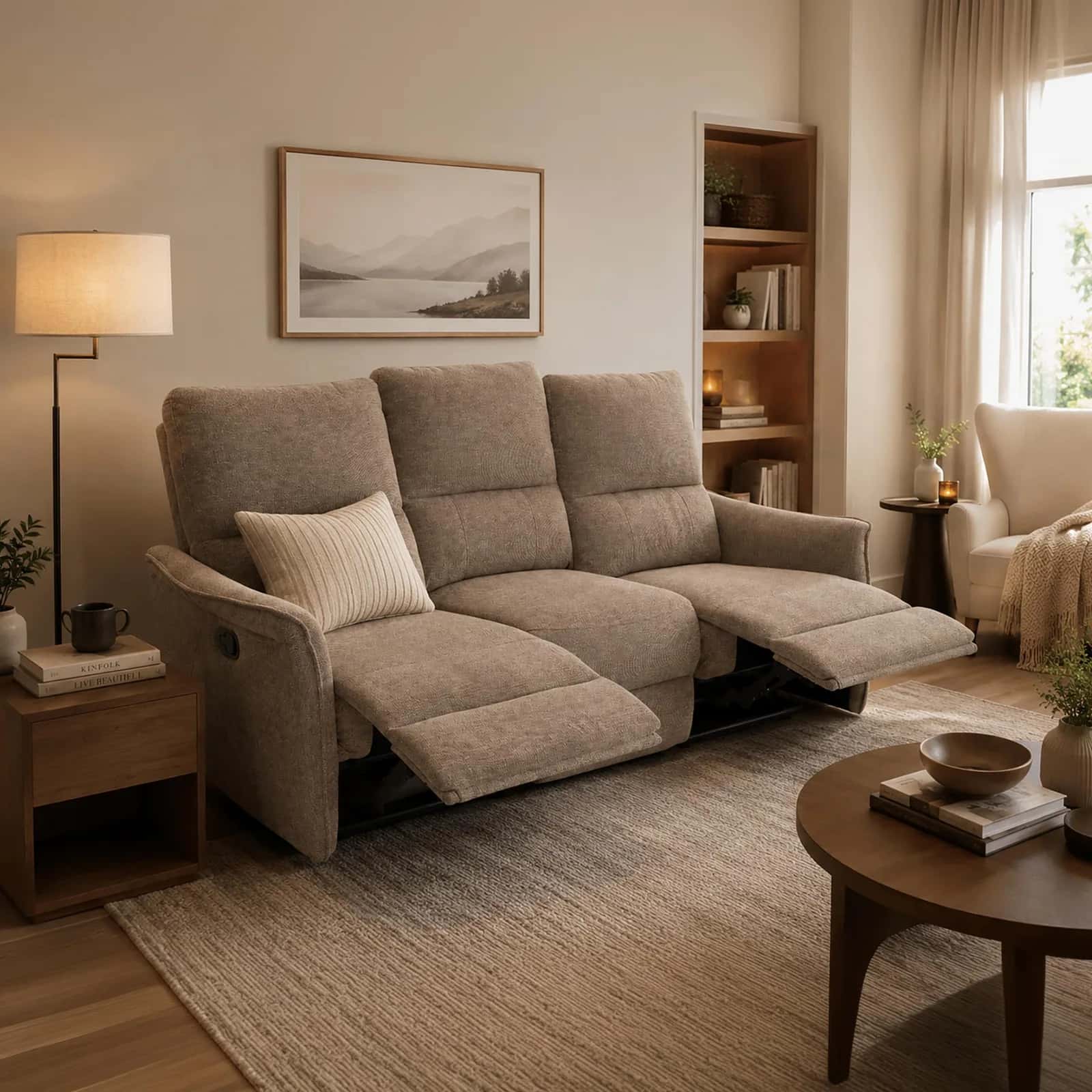 FW106-3 FOTEL TIMO TRIO Szen. Brąz Recliner – miniatura 9