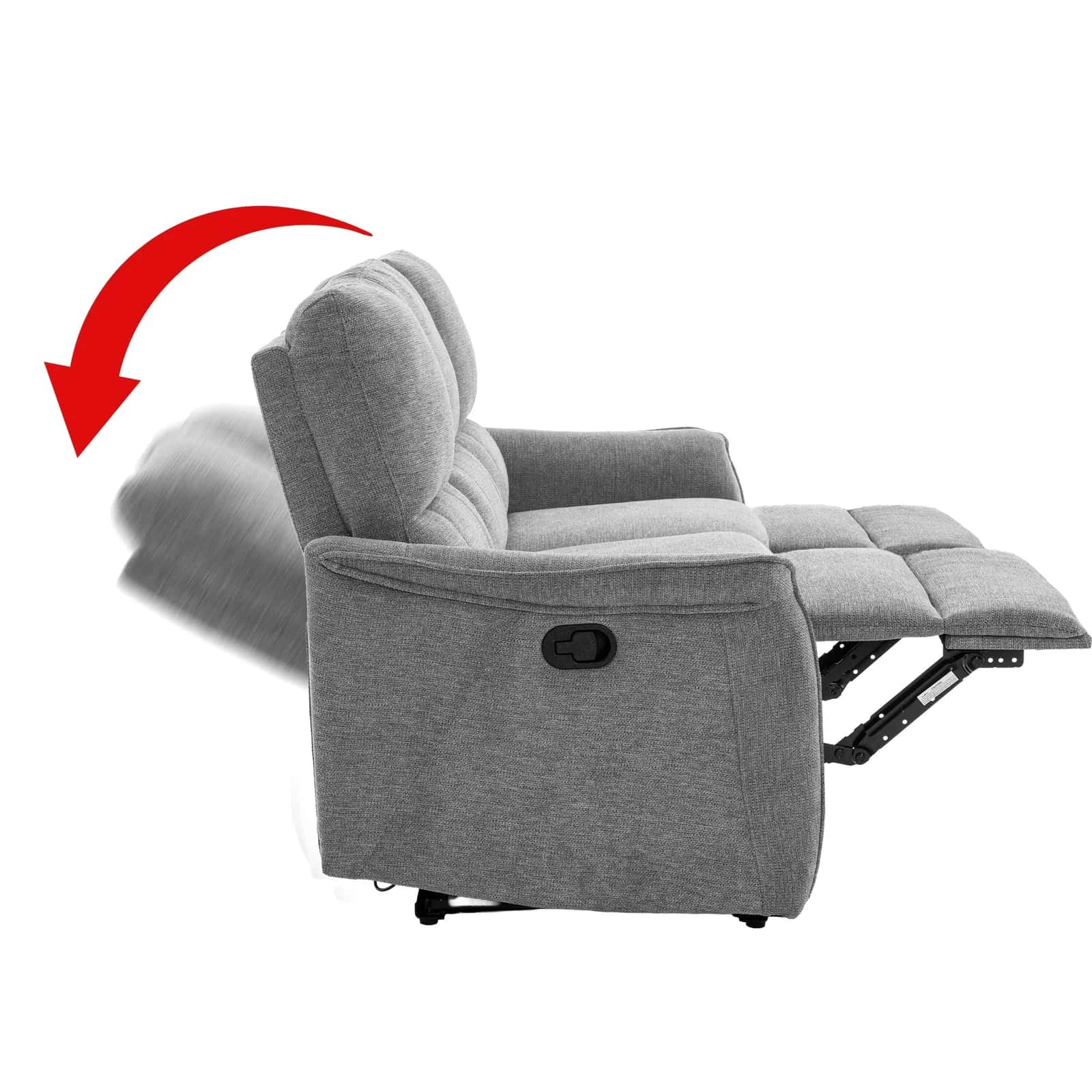 FW106-3 FOTEL TIMO TRIO Szen. Szary Recliner – miniatura 4