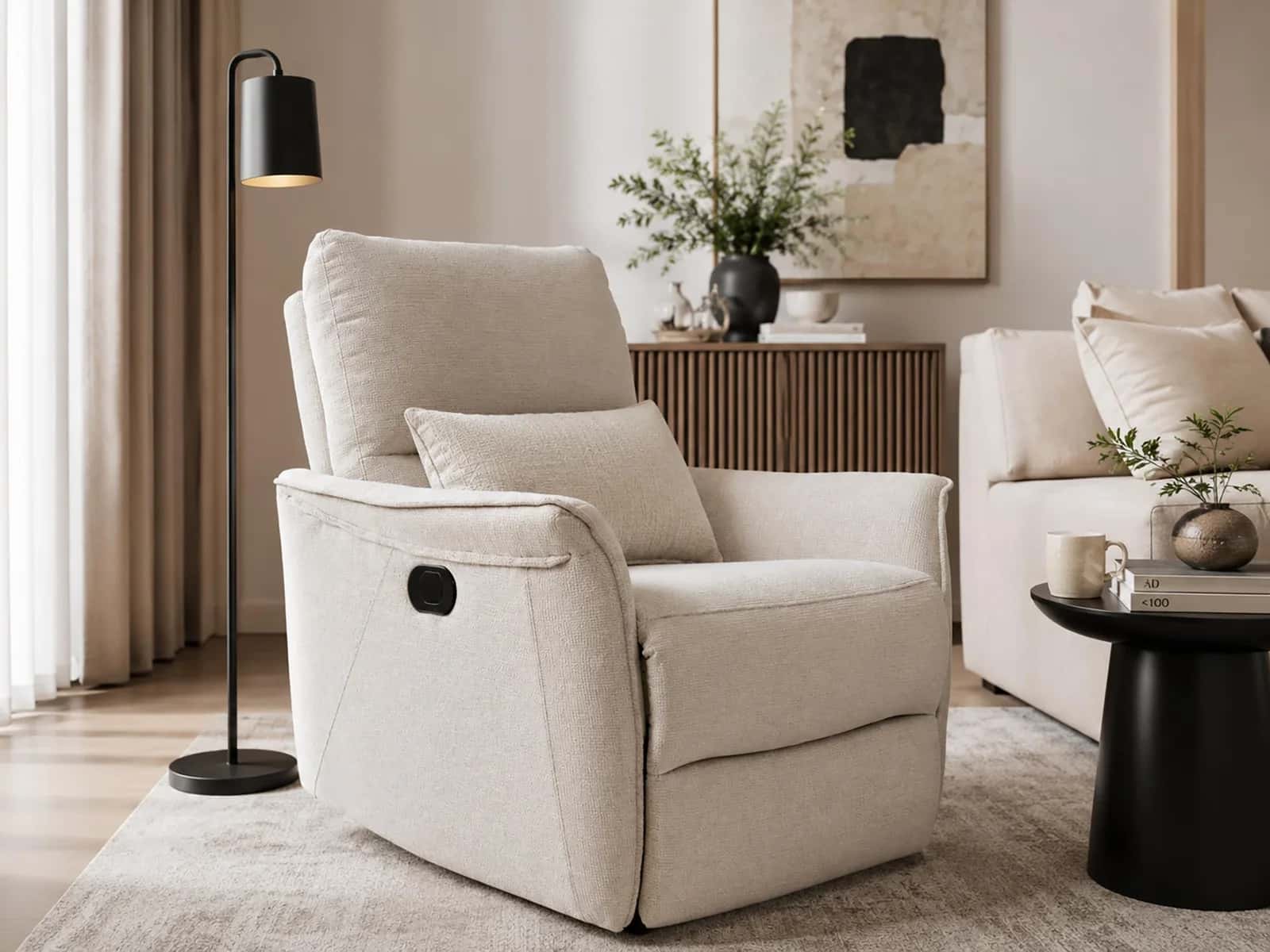 FW106 FOTEL TIMO Szen. Beż Recliner – miniatura 8