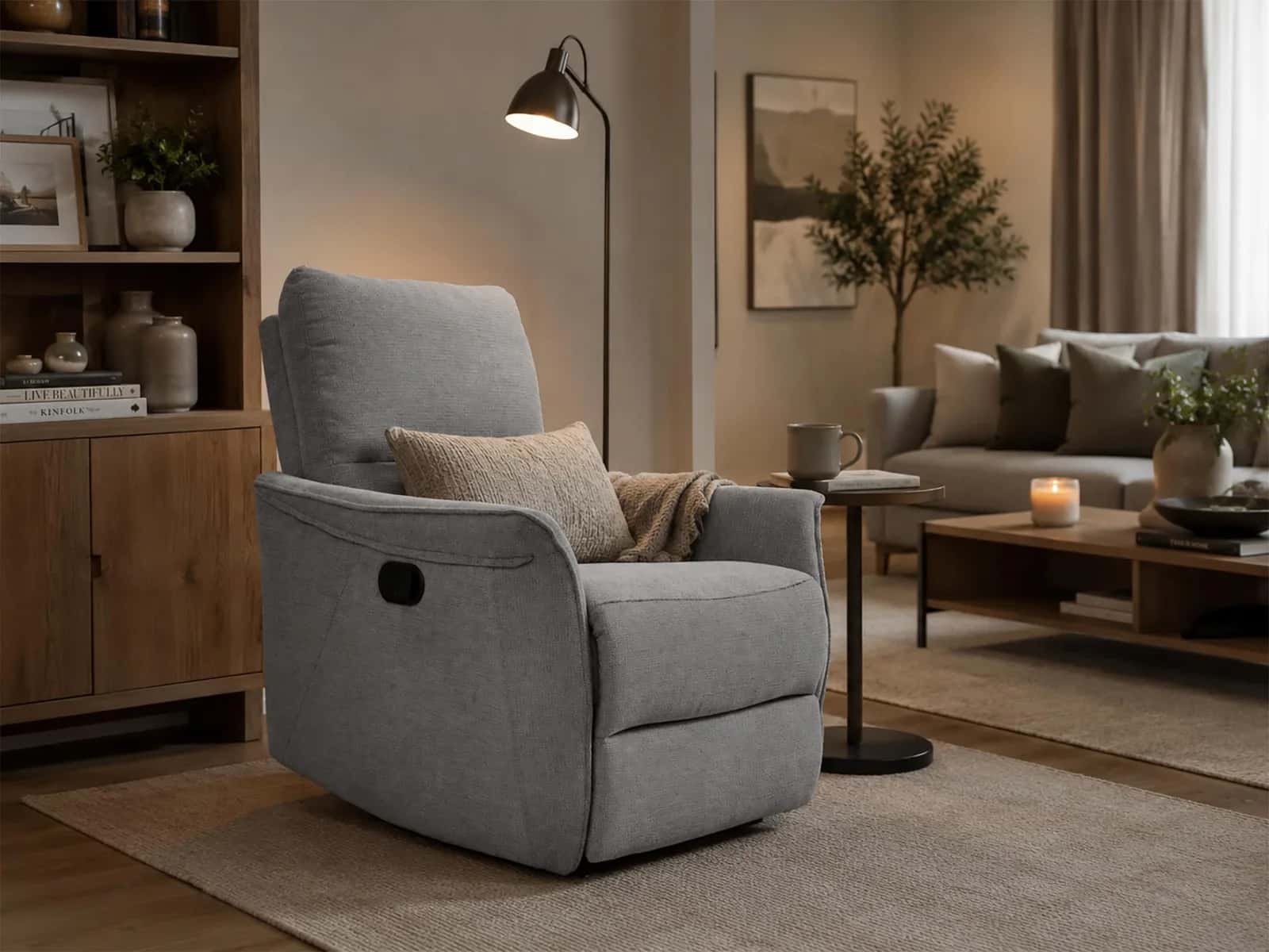 FW106 FOTEL TIMO Szen. Szary Recliner – miniatura 8