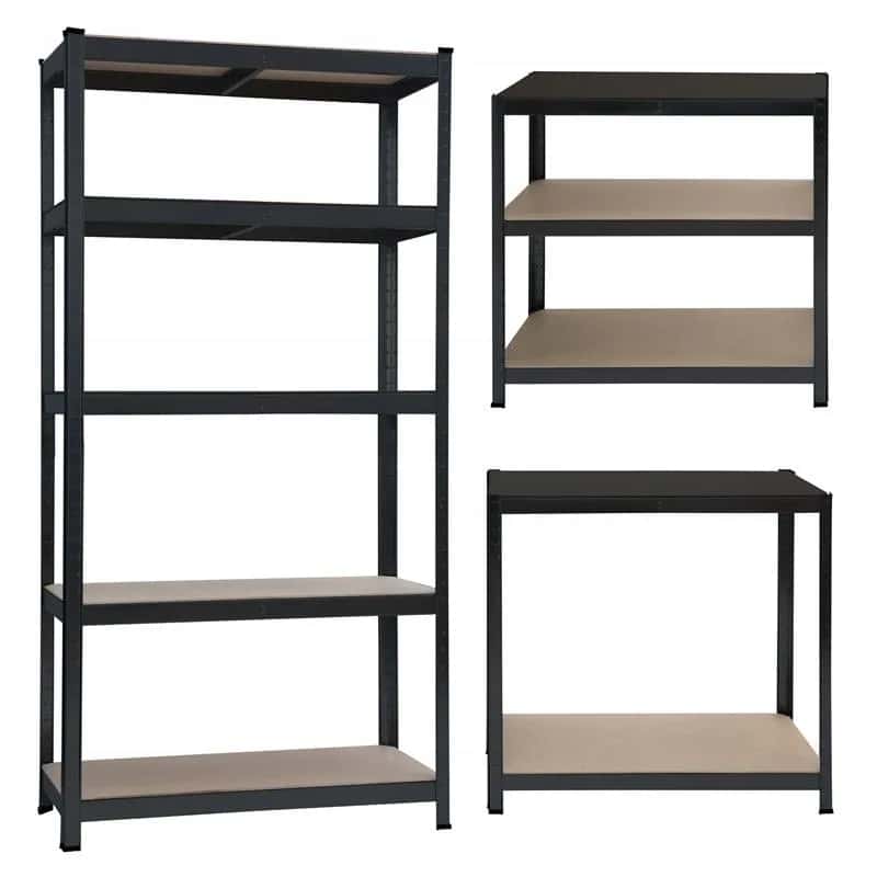 HD5000/150 Regał metal 180x90x40 czar DW – miniatura 2