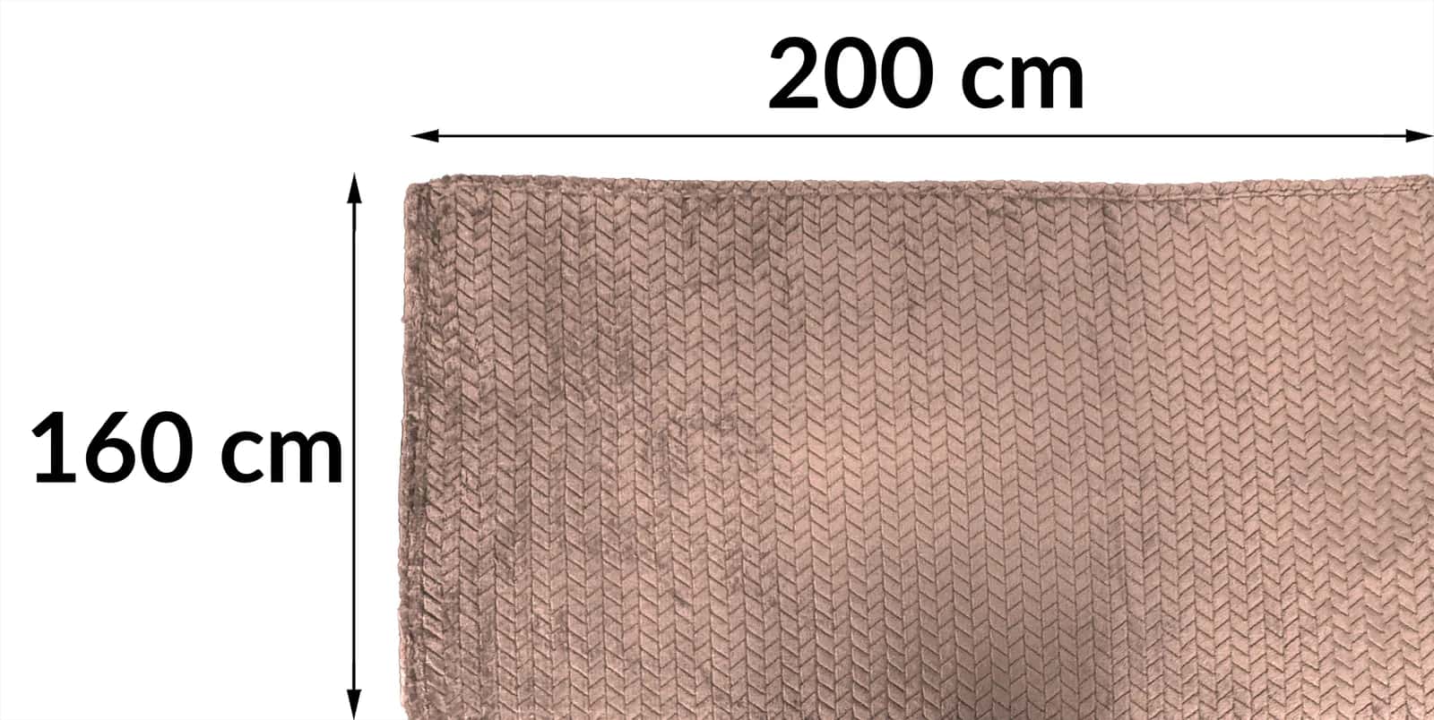 Koc FUERO 160x200 C. BEŻ – miniatura 6