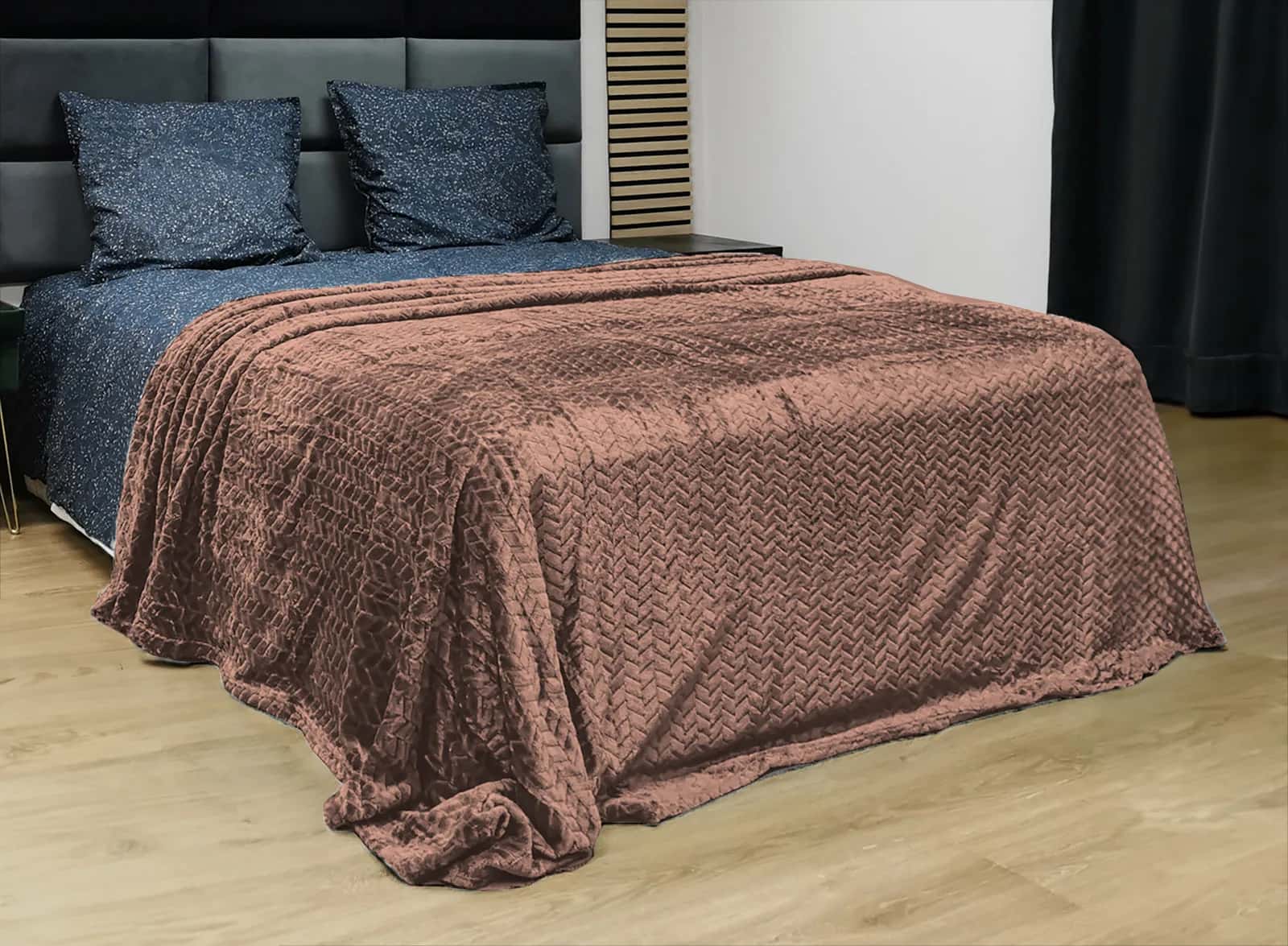 Koc FUERO 160x200 C. BEŻ – miniatura 5
