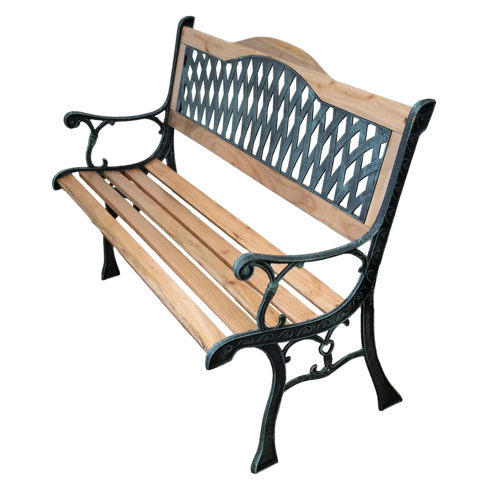 Ławka ogrodowa HILDA 126×52×75 cm – miniatura 2