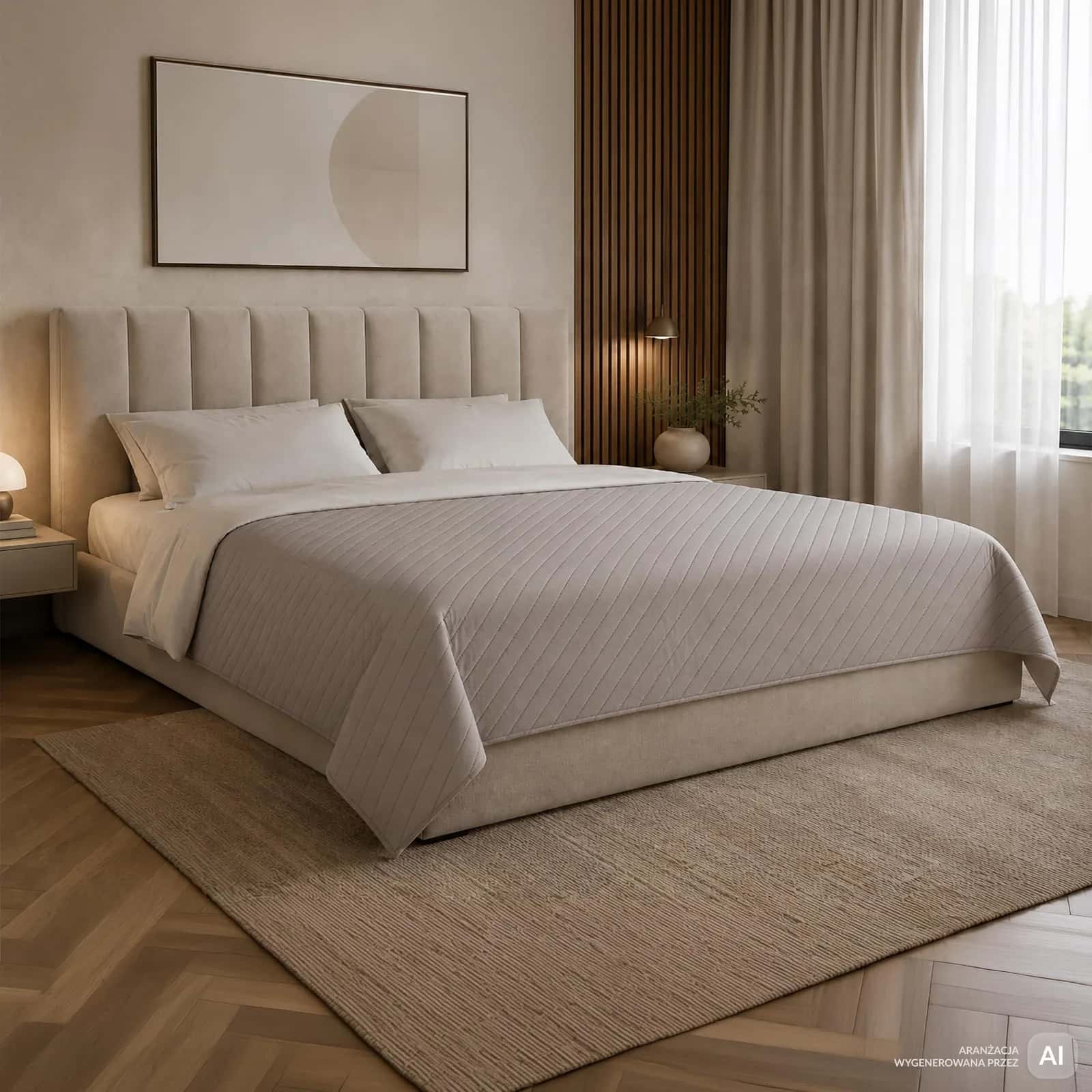 Narzuta pościelowa Gaia 200x230 cm taupe – miniatura 4