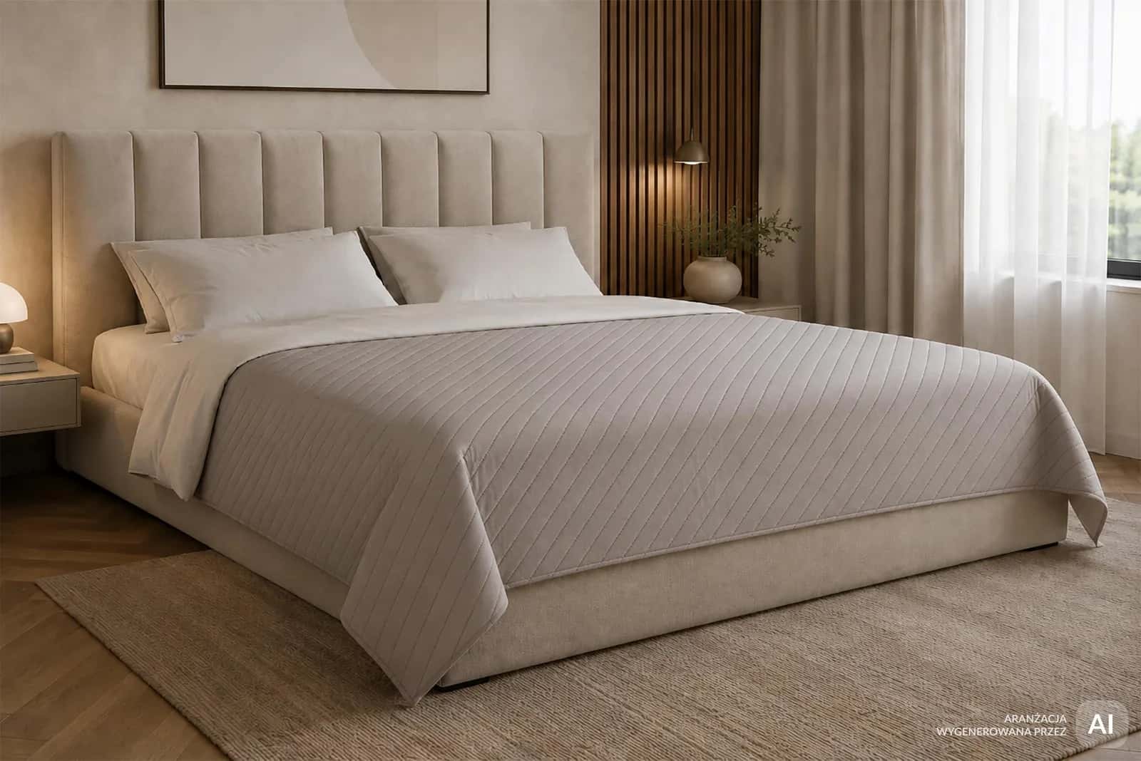 Narzuta pościelowa Gaia 200x230 cm taupe – miniatura 5