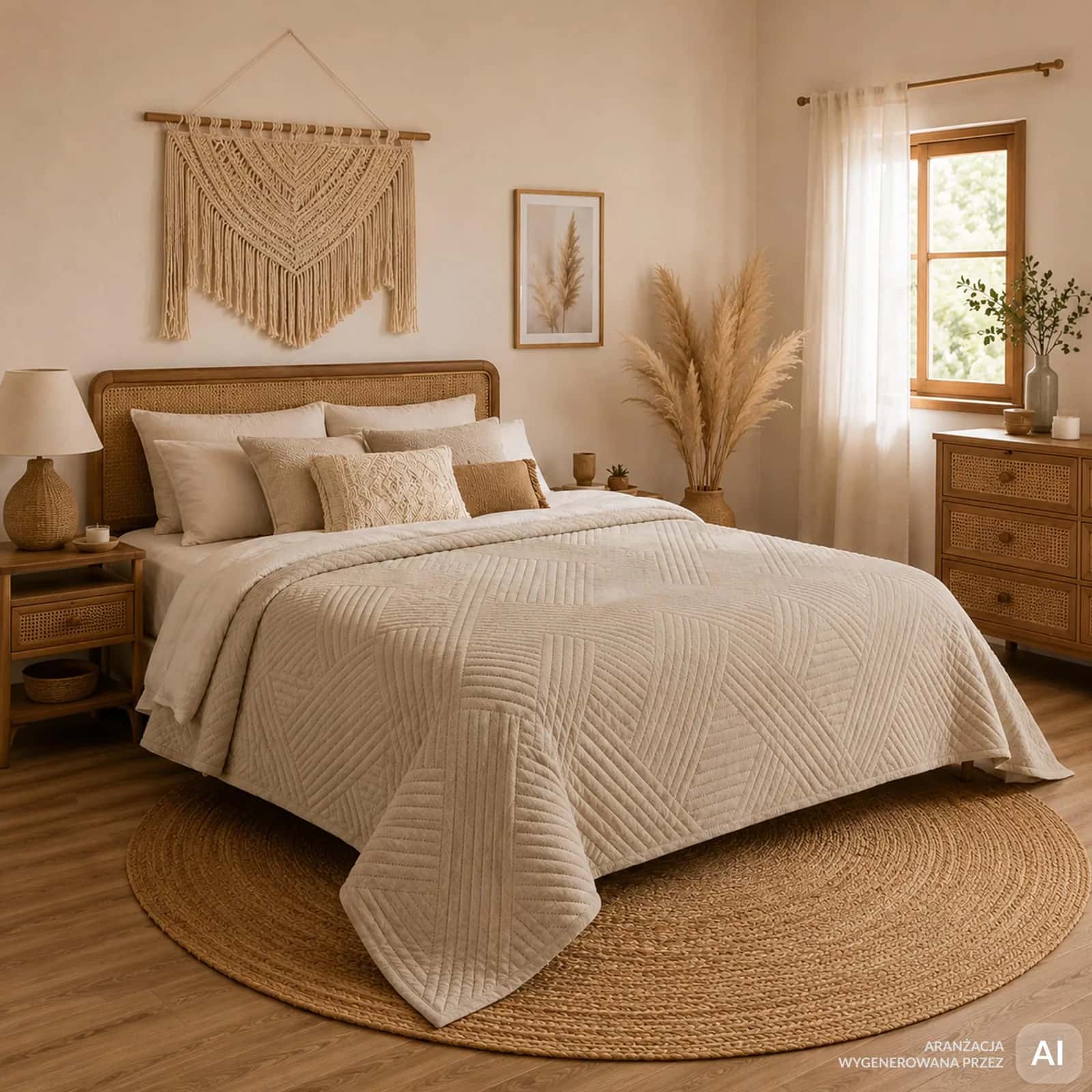 Narzuta pościelowa Luna 200x230 cm beż – miniatura 4
