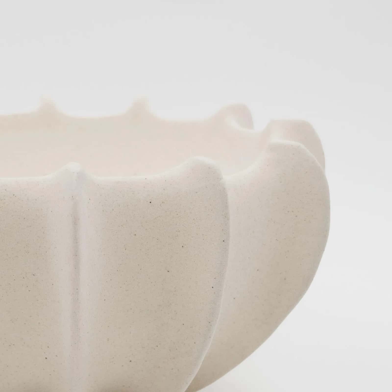 Patera ceramiczna ozdobna 1 biała 26,5x14cm – miniatura 3