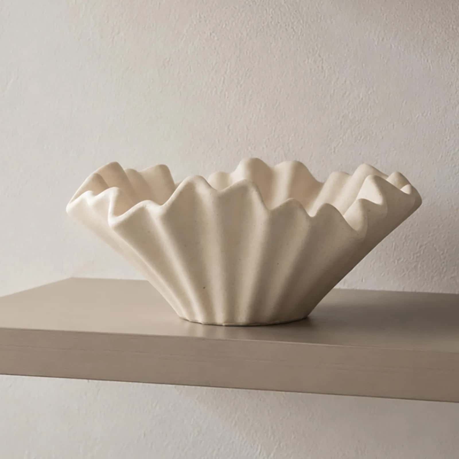 Patera ceramiczna ozdobna 3 beż 23,8x11cm – miniatura 4
