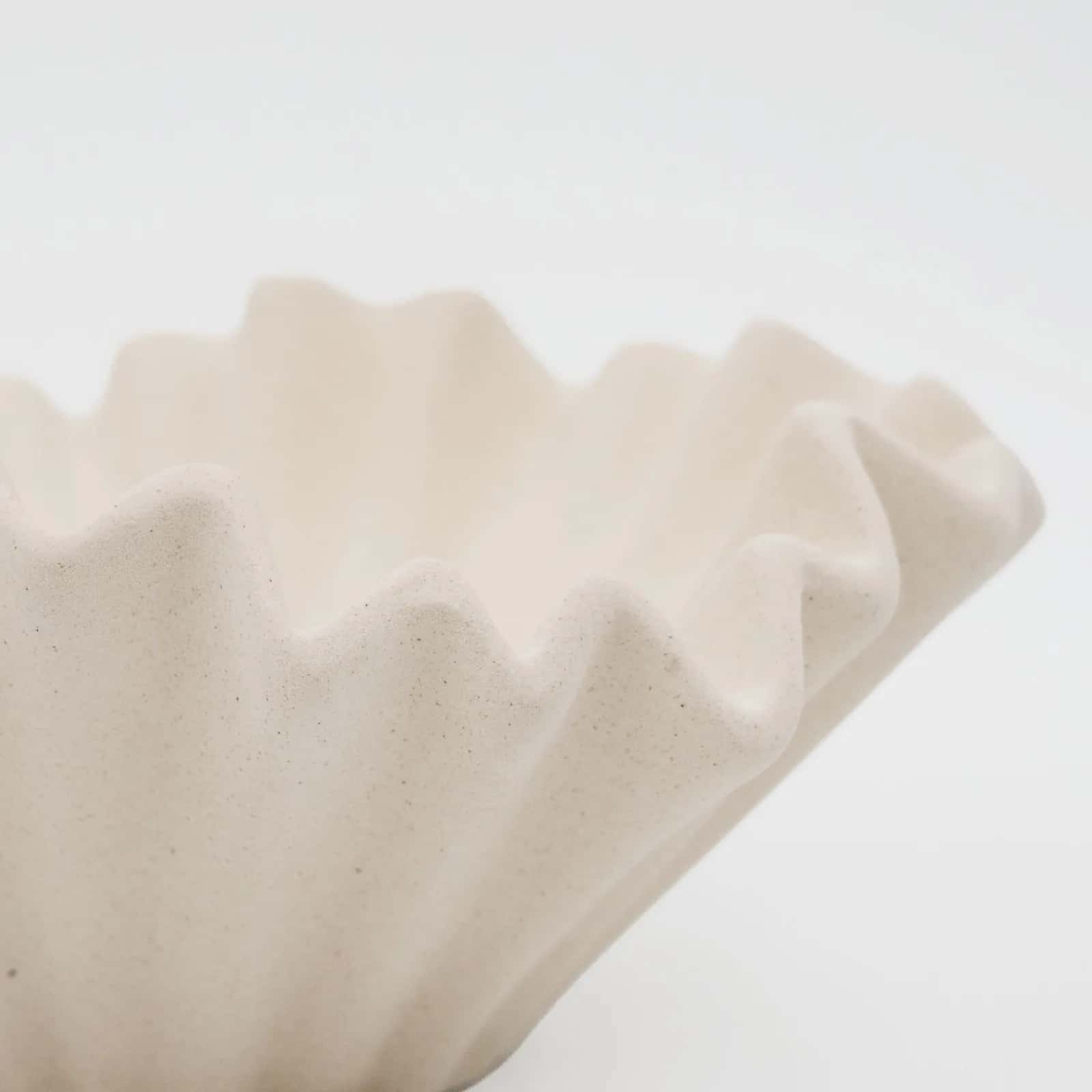 Patera ceramiczna ozdobna 3 beż 23,8x11cm – miniatura 3