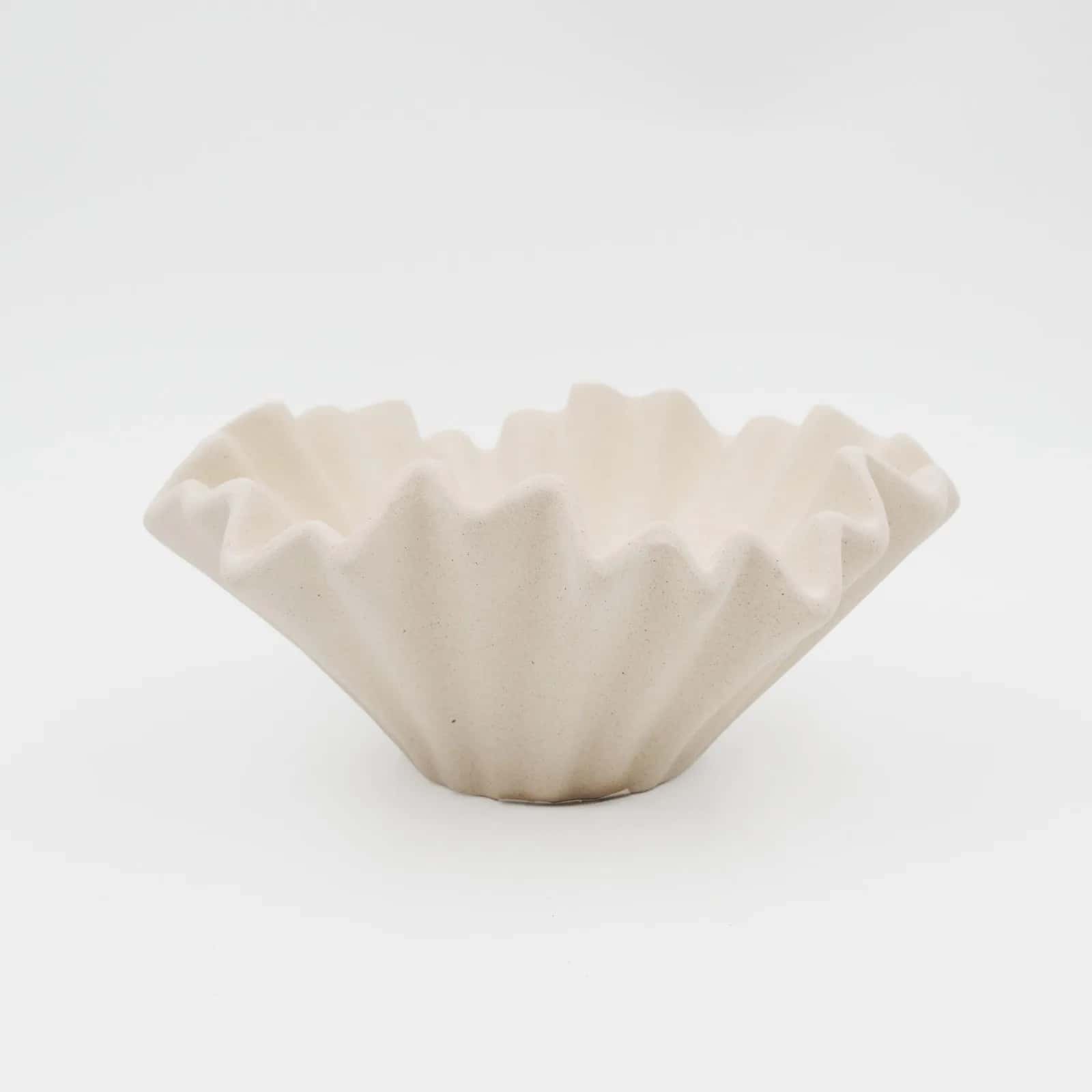 Patera ceramiczna ozdobna 3 beż 23,8x11cm – miniatura 2